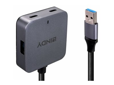 Lindy - Hub - 5 m Kabel - 4 Anschlüsse_3