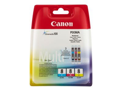 Canon Tintenbehälter CLI-8 - 3er-Pack - Gelb / Cyan / Magenta_thumb