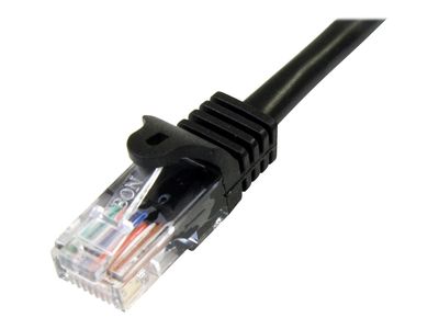 StarTech.com 1m Black Cat5e / Cat 5 Snagless Patch Cable - patch cable - 1 m - black_2