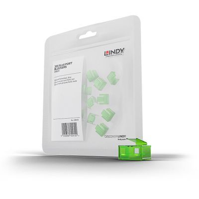 Lindy 40473 Schnittstellenblockierung RJ-45 Grün Acrylnitril-Butadien-Styrol (ABS) 20 Stück(e)_thumb