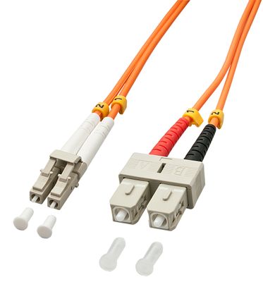 Lindy 3.0m OM2 LC - SC Duplex InfiniBand/Glasfaserkabel 3 m Orange_thumb
