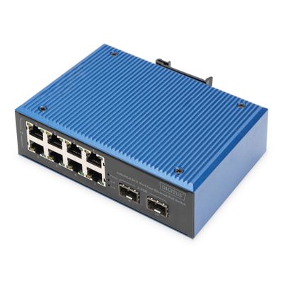 Switch Digitus Fast Ethernet PoE Industrial 8+2_thumb