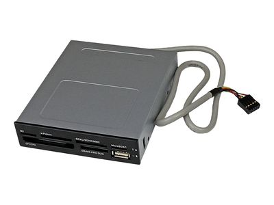 StarTech.com Interner USB 2.0 Kartenleser 3,5 (8,9cm) - 22-in-1 Front Panel Card Reader - Multi Speicherkartenleser für SD / CF / MMC - Kartenleser - USB 2.0_thumb