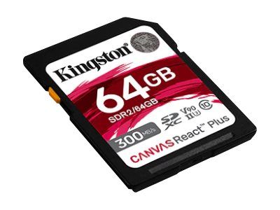 Kingston Canvas React Plus - flash memory card - 64 GB - SDXC UHS-II_2