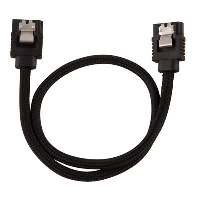 CORSAIR Premium-Sleeved-SATA-Kabel 2er Pack - Schwarz_thumb