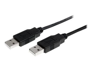 StarTech.com 1m USB 2.0 A auf A Kabel - USB Anschlusskabel Stecker/Stecker - Schwarz - USB-Kabel - USB bis USB - 1 m_thumb