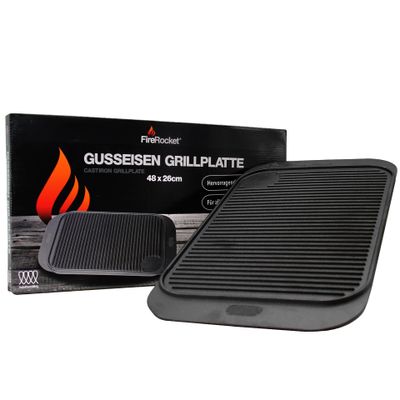 FireRocket Gusseisenplatte 48,5 x 26cm_6