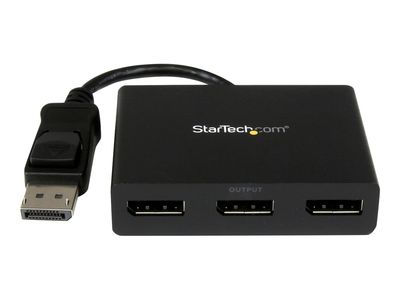 StarTech.com Multi Stream Transport Hub - DisplayPort­ 1.2 zu Triple Head DP MST Hub - Multi Monitor Adapter DP Stecker auf 3x DP Buchse - Video-Verteiler - 3 Anschlüsse_thumb