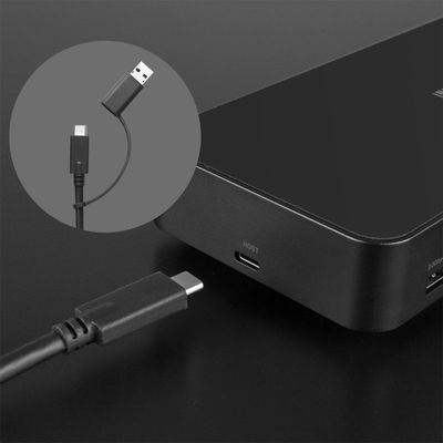 Lindy 43366 laptop-dockingstation & portreplikator Andocken USB 3.2 Gen 2 (3.1 Gen 2) Type-C Schwarz_6