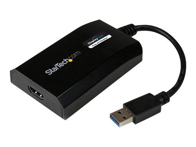 StarTech.com USB 3.0 to HDMI External Video Card Adapter - DisplayLink Certified - 1920x1200 - MultiMonitor Graphics Adapter - Supports Mac & Windows (USB32HDPRO) - external video adapter - black_thumb