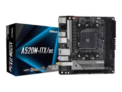 ASRock Mainboard A520M-ITX/ac - Mini-ITX - Socket AM4 - AMD A520_2