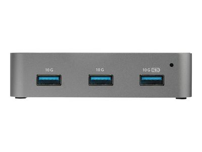 StarTech.com 4 Port USB C Hub with Power Adapter, USB 3.1/3.2 Gen 2 (10Gbps), USB Type C to 4x USB-A, Self Powered Desktop USB Hub with Fast Charging Port (BC 1.2) DCP, Desk Mountable - Windows/macOS/Linux (HB31C4AS) - hub - 4 ports_2