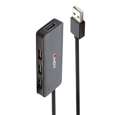 Lindy 42986 Schnittstellen-Hub USB 2.0 480 Mbit/s Schwarz_thumb