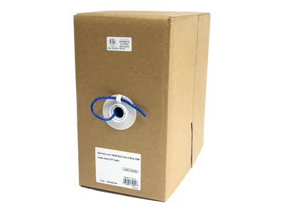 StarTech.com 1000ft CAT5e Ethernet Cable - Blue - Bulk Roll - Solid UTP Cable - CMR Rated - Box of CAT5e Network Wire Cable (WIRC5ECMR) - bulk cable - 305 m - blue_thumb