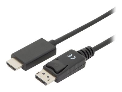 DIGITUS DisplayPort Adapterkabel - DP Stecker/HDMI Typ-A Stecker - 2 m_1