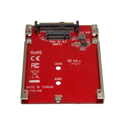 StarTech.com M.2 to U.2 Adapter - For M.2 PCIe NVMe SSDs - PCIe M.2 Drive to U.2 (SFF-8639) Host Adapter - M2 SSD Converter (U2M2E125) - interface adapter - M.2 Card - U.2_3