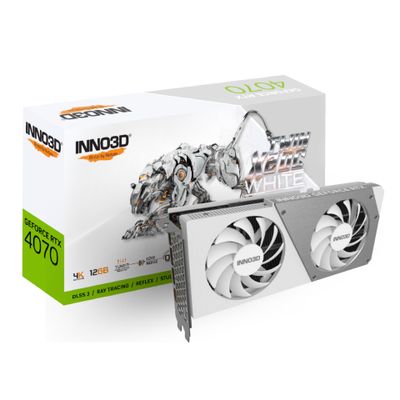 Inno3D GeForce RTX 4070 TWIN X2 OC - Grafikkarten - GeForce RTX 4070 - 12 GB - weiß_1