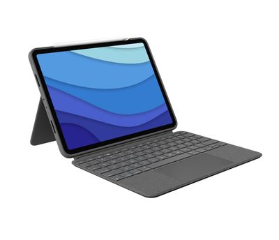 Logitech Tablet Case with Keyboard Combo Touch - Apple iPad Pro 11" 1st - 5th Gen - Gray_2