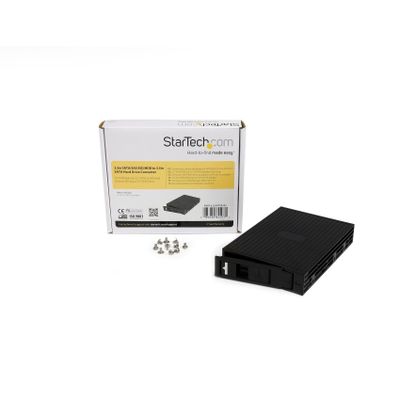 StarTech.com 2.5in SATA/SAS SSD/HDD to 3.5in SATA Hard Drive Converter - Storage bay adapter - 3.5" to 2.5" - black - 25SATSAS35 - storage bay adapter_4