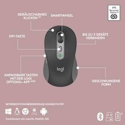 Logitech Tastatur und Maus Set Signature Slim Combo MK950 - Grafit_8