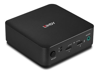 Lindy - KVM-/Audio-Switch - Typ C, DisplayPort 1.2 - 2 Anschlüsse_thumb