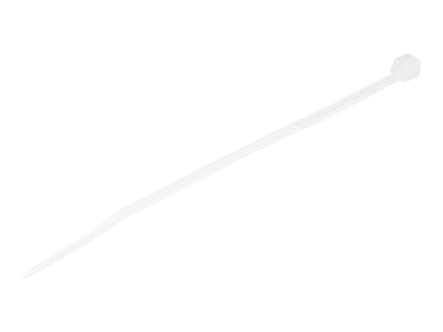 StarTech.com Kabelbinder 100x2 mm - Selbstsichernde Nylon-Kabelbinder mit Gebogener Spitze, Bündeldurchmesser bis zum 22 mm, 8 kg Zugfestigkeit, 94V-2/UL, 100 Stück - Weiß (CBMZT4N) - Kabelbinder - TAA-konform_1