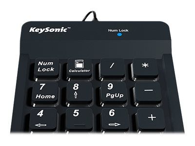 KeySonic Numeric Keypad Keyboard ACK-118BK - Black_5