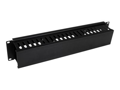 StarTech.com 2 HE 19 Rangierpanel / Kabelordner Kabelmanagement mit Abdeckung - Server Finger Kabelkanal Kabelführungsplatte für Schaltschrank - 2U_thumb