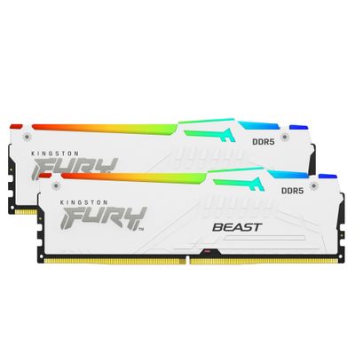 Kingston RAM Speicherkit FURY Beast RGB - 32GB (2 x 16 GB) - DDR5-5600 DIMM CL36_thumb