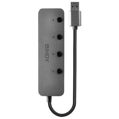 Lindy 43309 Schnittstellen-Hub USB 3.2 Gen 1 (3.1 Gen 1) Type-A 5 Mbit/s Grau_5
