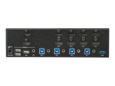 StarTech.com KVM Switch HDMI 4 Port - 4K 30 Hz - KVM Extender für HDMI - KVM HDMI Umschalter - KVM-/Audio-/USB-Switch - 4 Anschlüsse - an Rack montierbar_4