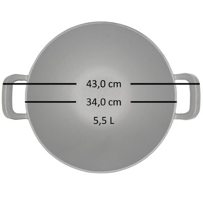 FireRocket Gusseisen Wok Ø 34cm_5