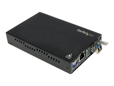 StarTech.com Multimode (MM) LC Fiber Media Converter for 1Gbe Network - 550m Range - Gigabit Ethernet - 850nm - with SFP Transceiver (ET91000LC2) - fiber media converter - 1GbE_2