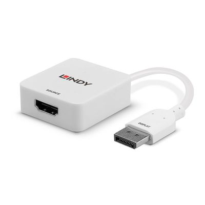 Lindy 38303 Videokabel-Adapter 0,095 m HDMI Typ A (Standard) DisplayPort Weiß_4