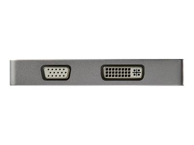 StarTech.com Aluminum Travel A/V Adapter: 3-in-1 Mini DisplayPort to VGA, DVI or HDMI - mDP Adapter - 4K (MDPVGDVHD4K) - video converter_4