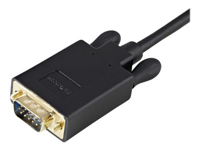 StarTech.com 3ft DisplayPort to VGA Adapter Cable - 1920x1200 - Active DisplayPort (DP) Computer or Laptop to VGA Monitor or TV Display (DP2VGAMM3B) - video converter - black_2