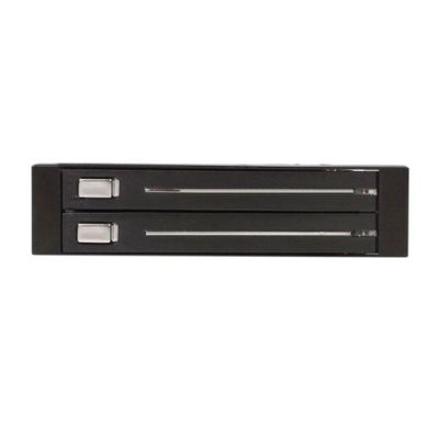 StarTech.com 2 Drive 2.5in Trayless Hot Swap SATA Mobile Rack Backplane - Dual Drive SATA Mobile Rack Enclosure for 3.5 HDD (HSB220SAT25B) - storage bay adapter_2