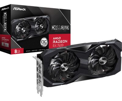 Asrock Challenger 90-GA41ZZ-00UANF graphics card AMD Radeon RX 7600 8 GB GDDR6_thumb