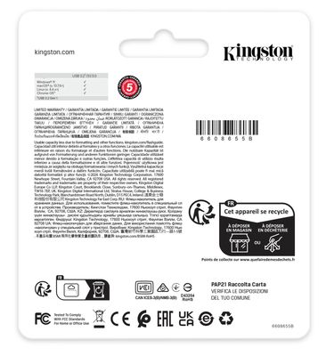 Kingston USB flash drive DataTraveler Kyson G2 - USB 3.2 Gen 1 - 512 GB - silver/blue_6