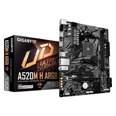 GIGABYTE Mainboard A520M H ARGB - Micro ATX - Socket AM4 - AMD A520_thumb