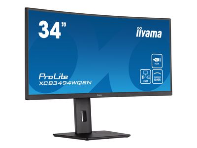 Iiyama Curved Monitor ProLite XCB3494WQSN-B5 - 86.4 cm (34") - 3440 x 1440 UWQHD_3