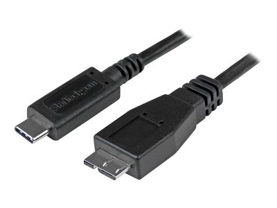 StarTech.com USB C to Micro USB Cable 0.5m - USB 3.1 Type C to Micro USB Type B Cable - Micro USB 3.1 to USB-C - Thunderbolt 3 Compatible (USB31CUB50CM) - USB-C cable - 50 cm_1
