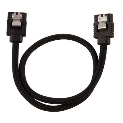 CORSAIR Premium sleeved SATA cable 2-pack - Black_thumb