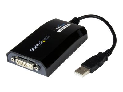StarTech.com USB to DVI Adapter - 1920x1200 - External Video & Graphics Card - Dual Monitor Display Adapter Cable - Supports Mac & Windows (USB2DVIPRO2) - USB / DVI adapter - USB to DVI-I - 27 m_3