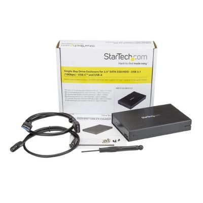 StarTech.com externes Laufwerksgehäuse S251BU31315 - 2.5" SATA HDDs/SSDs  - USB 3.1/USB-C_thumb