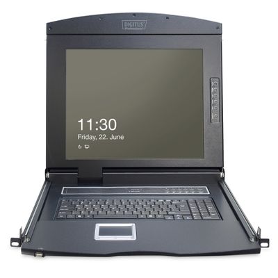 KVM Konsole 17" Digitus 8-Port CAT5 FR black_2