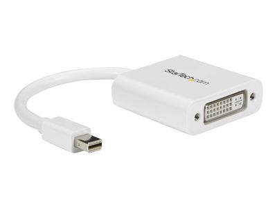 StarTech.com Aktiver Mini DisplayPort auf DVI Adapter - mDP zu DVI-I Konverter (Stecker/Buchse) - 1920x1200 - Weiß - DVI-Adapter - 17 cm_1