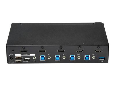 StarTech.com 4 Port HDMI KVM - HDMI KVM Switch - 1080p - USB 3.0 & Audio Support - KVM Video Switch (SV431HDU3A2) - KVM / USB switch - 4 ports - rack-mountable_2