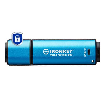 Kingston Technology IronKey 512GB USB-C Vault Privacy 50C AES-256 Encrypted, FIPS 197_thumb