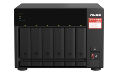 QNAP TS-673A NAS Tower Ryzen Embedded V1500B 8 GB DDR4 0 TB QNAP Turbo System Black_thumb